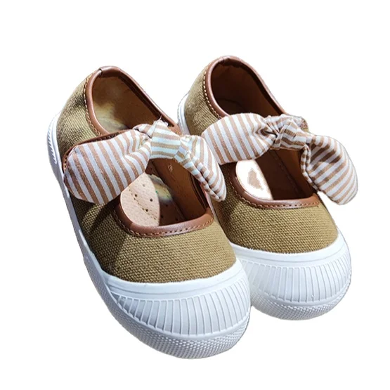 

Children's canvas shoes bow baby shoes girls casual shoes 2021 spring and autumn, Black