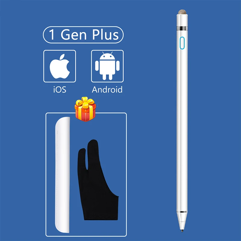 

BDD Universal High Quality Fine Tip Stylus Pen Touch Screen 2 In 1 Stylus Touch Pen For Laptop/Android/Xiaomi/Ipad/Mobiles, White