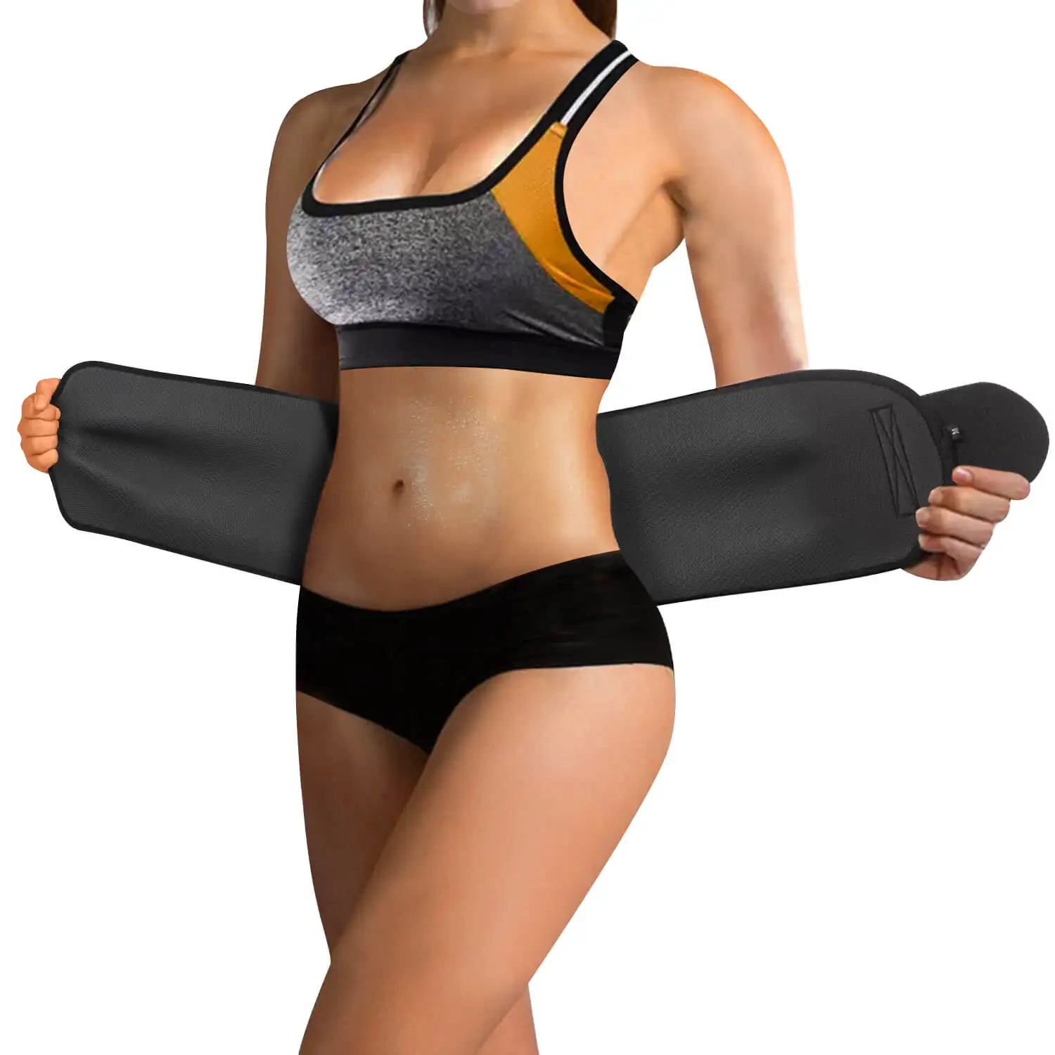 

Neoprene Fat Burner Sweat Waist Trimmer Adjustable Excercise Belt Body Shaper Sweat Waist Trainer Trimmer Belt Private Label