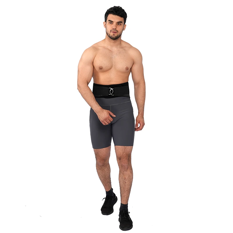 

High quality back belt lumbar support waist trainer neoprene, Black