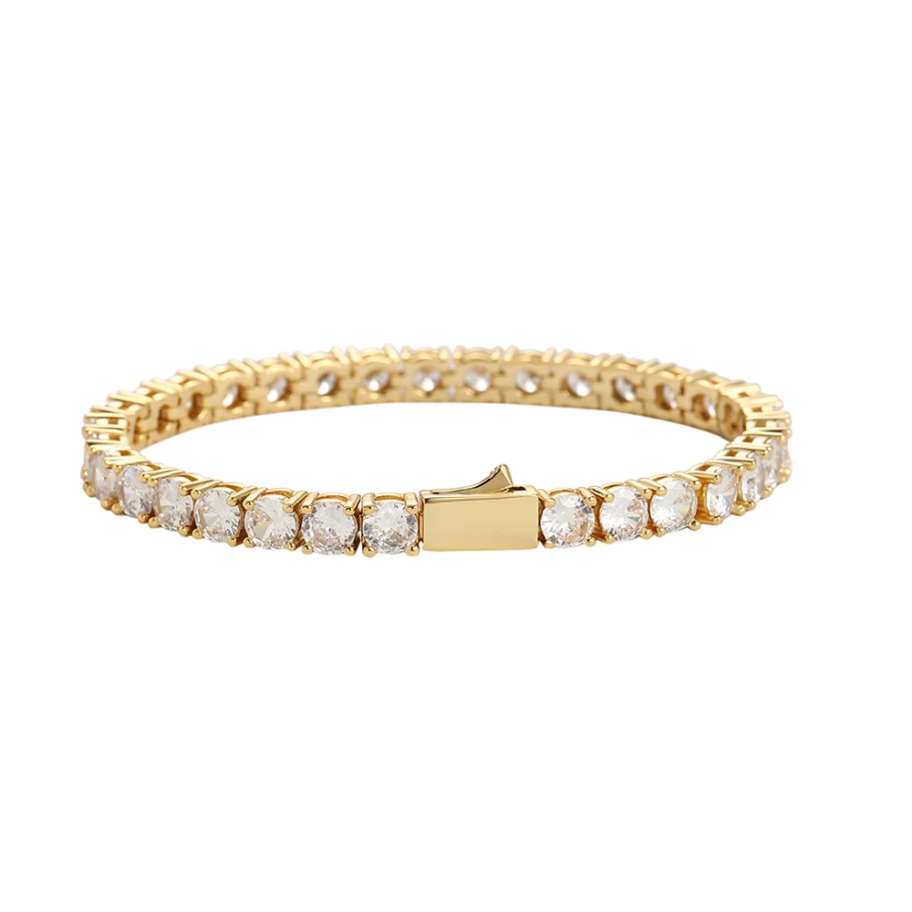 BB040  Spring Ring Clasps Tennis Chain Bracelets Men and Women Fashion Bracelet Gift