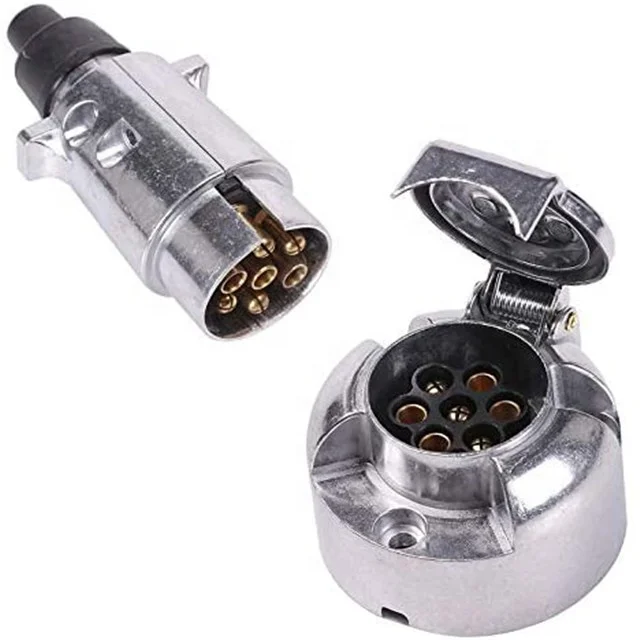 

7 pin metal trailer plug and socket