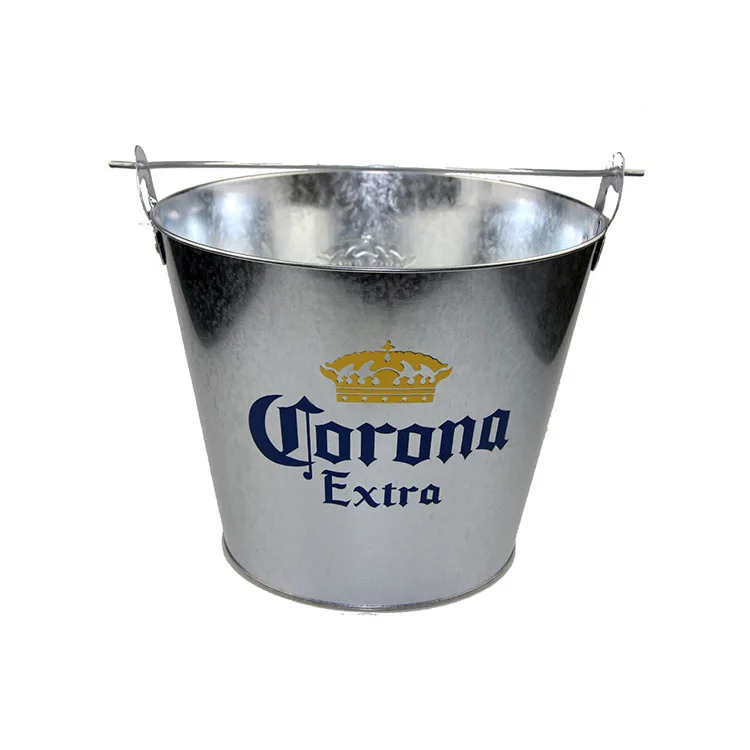 Corona ice bucket with handle, View Corona metal ice bucket, kks