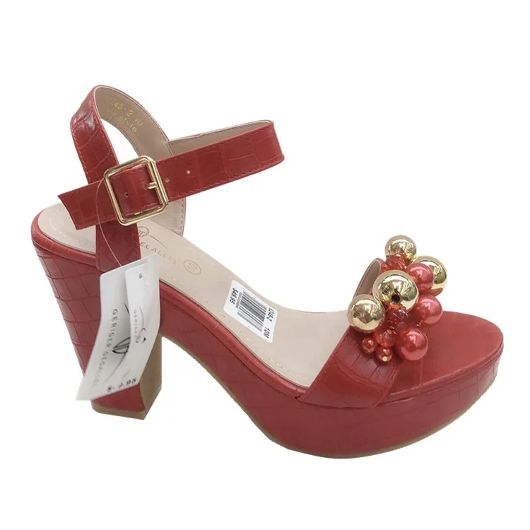 

Customized Logo anti odor slingback peep toe high heels sandals