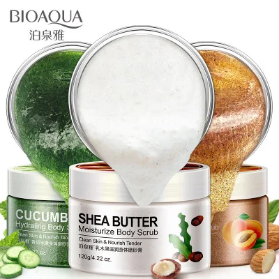 

Wholesale Exfoliante Foot Care Deep Cleansing Whitening Almond Cucumber Shea Butter Body Scrub