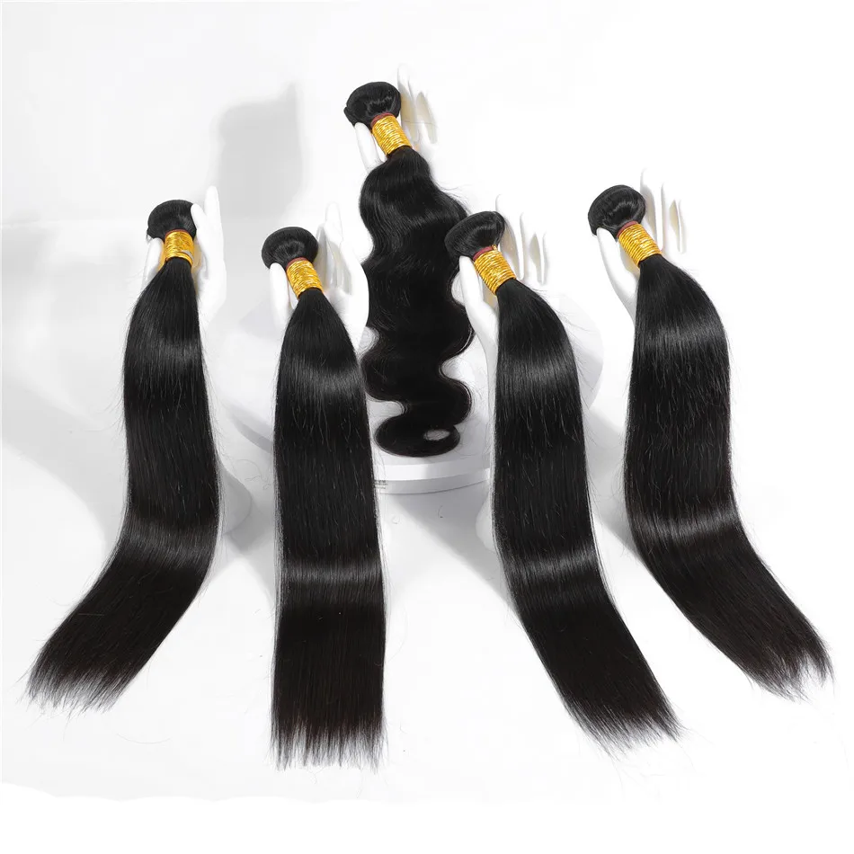 

Silky Straight Wholesale Raw Virgin Natural Cuticle Aligned 100% Original Brazilian Human Hair Bundles Weave