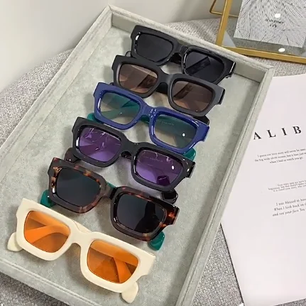 

LBAshades 96608 New Square Classic UV400 Personality Trendy Sunglasses women men sunglasses wholesale