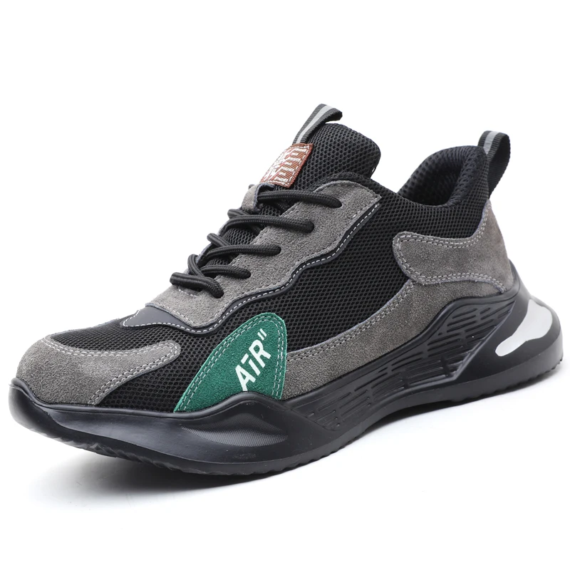 

New labor protection shoes men breathable odor-proof fashion light work shoes wholesale, Customized color