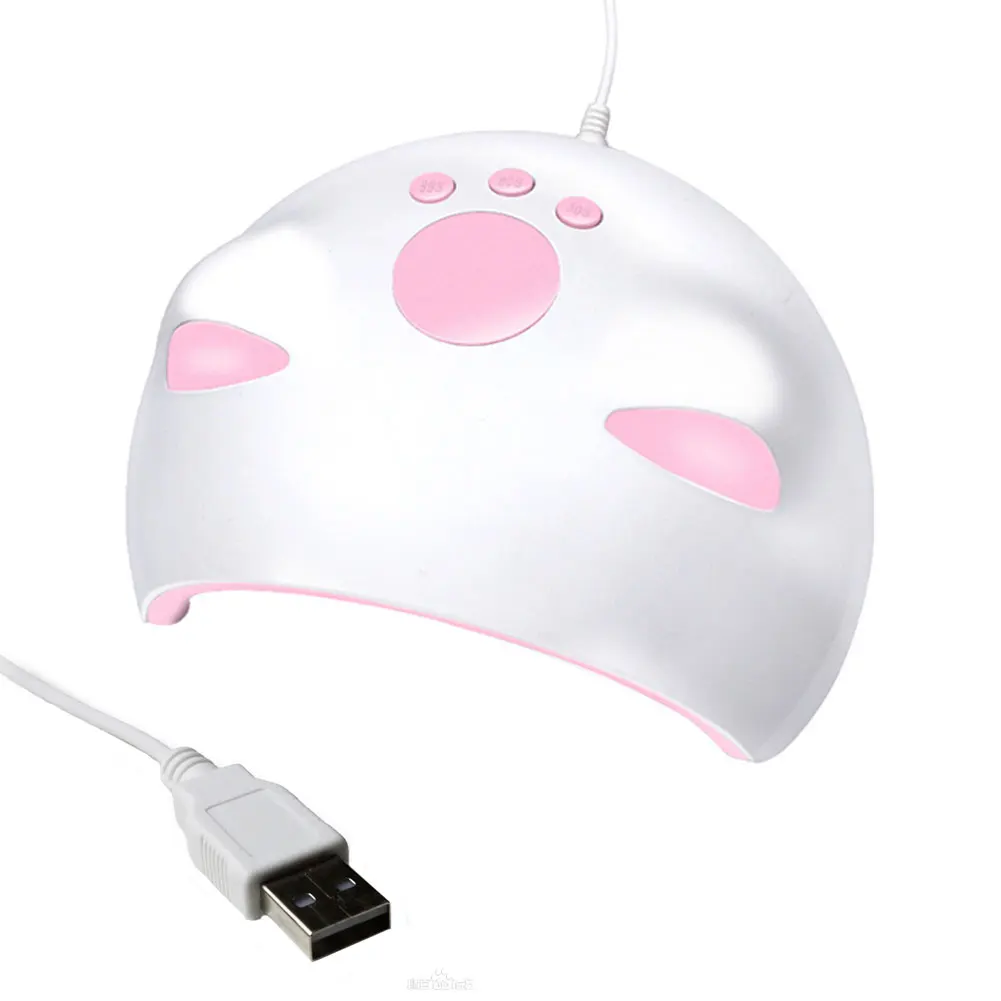 

Cute Pet Gel Nail Dryer Girly Heart Nail UV Lamp USB for Polygel Nail Kit