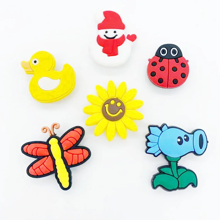 

PVC Shoes Accessories Hot Summer Beach Garden shoes clog Charm DIY Bracelet Kids Party Gift, As picture