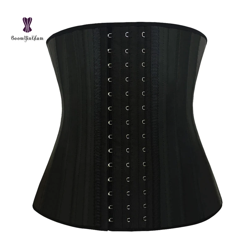 

25 Steel Bone Reflective Latex Girdle Tight vest Abdomen Breast support Sling Corset