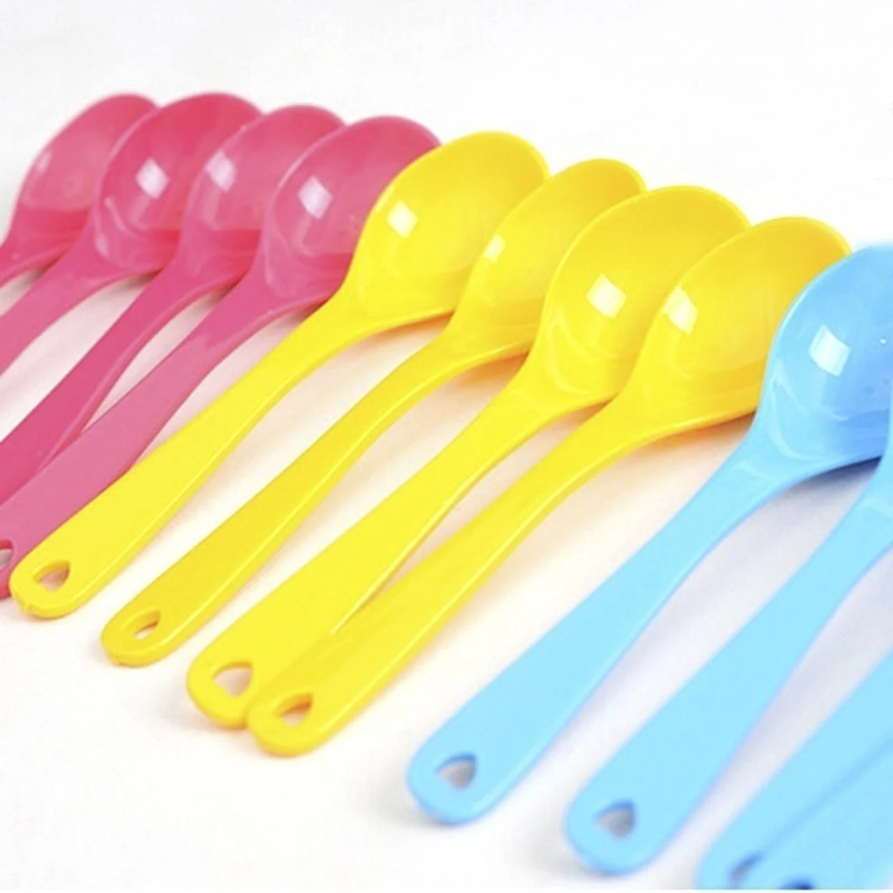 

Hotsale Competitive Price Food Grade BPA Free Ice Cream Tea Baby Plastic Spoons, Customized color
