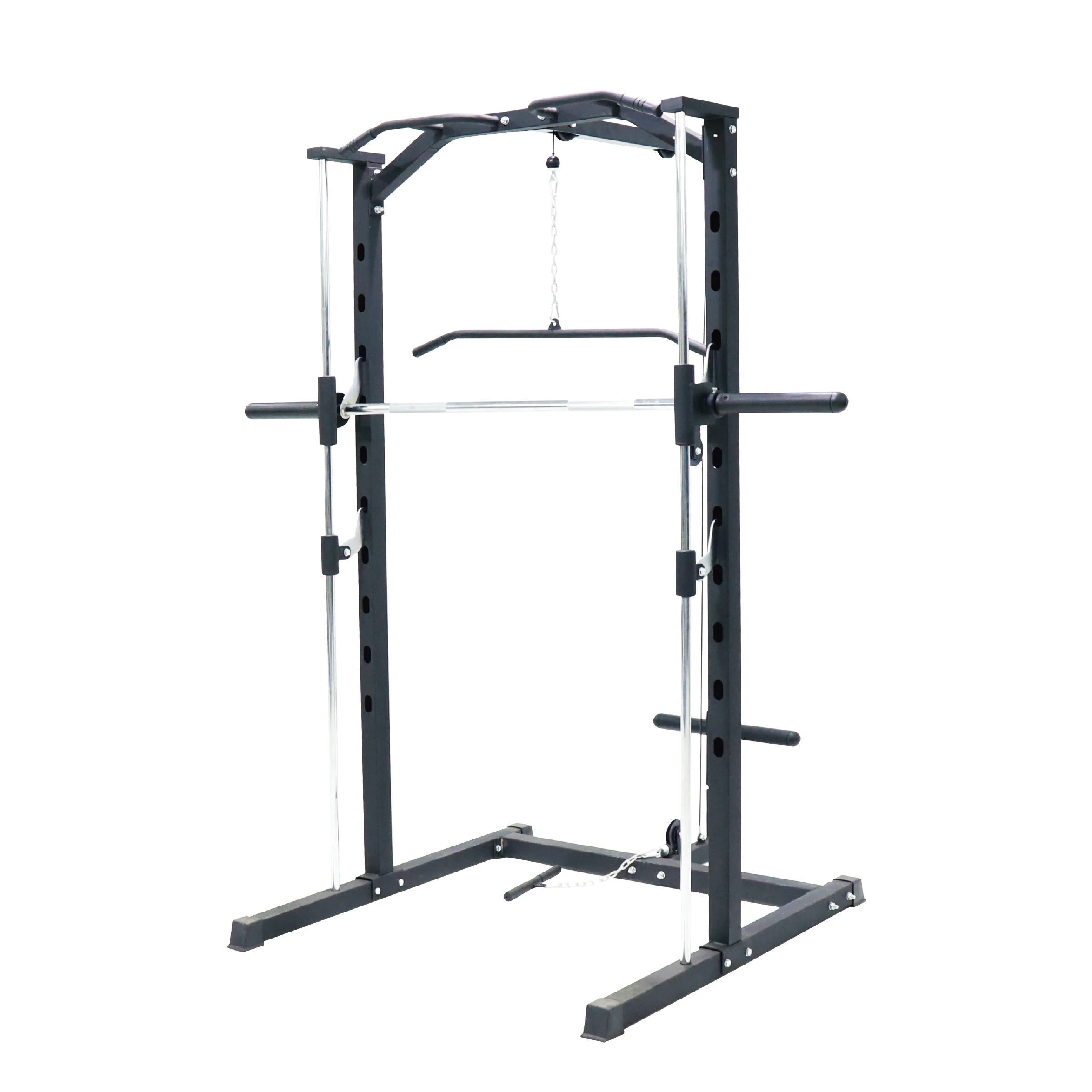

RTS Smith Machine Stock in USA Power Rack with barbell bar Q235 steel 880lbs Capacity Gym Equipment Home Use Squat Cage