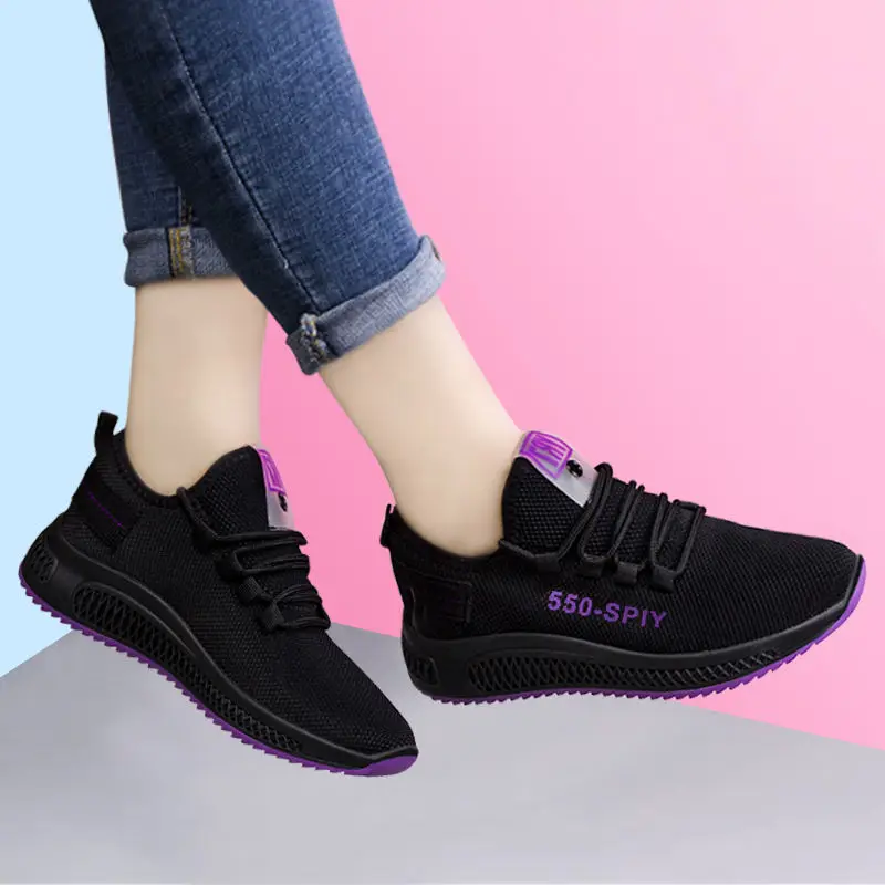 

New breathable and comfortable printed women's shoes casual shoes