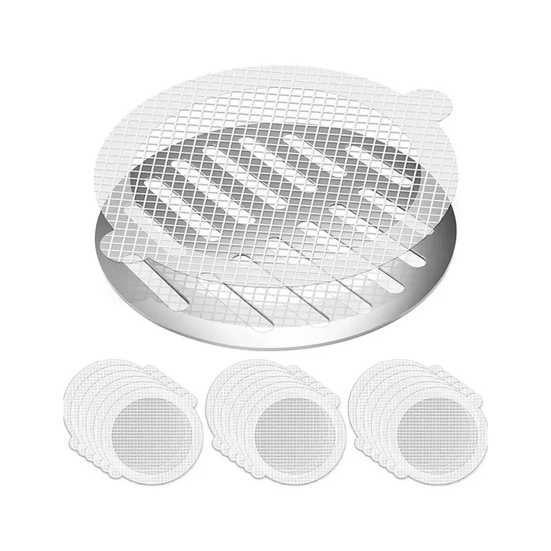 

Self-adhesive hair catcher for tub one-time floor drain mesh stickers shower drain net sticker