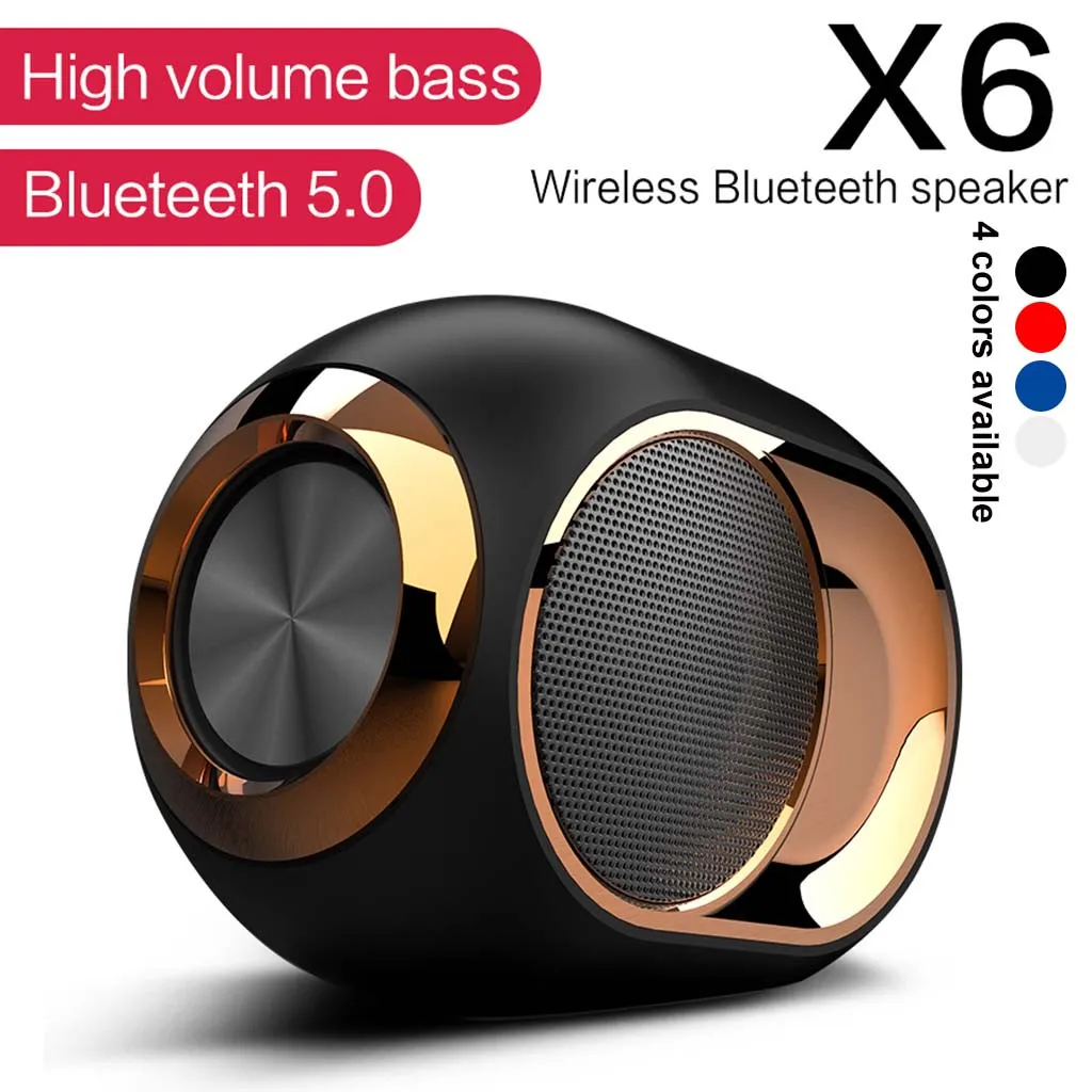 Portable Wireless Bluetooth 5.0 Speaker Stereo Sound FM TF Card USB TWS Speaker Mini Cylindrical Speaker 2019 New - ANKUX.COM