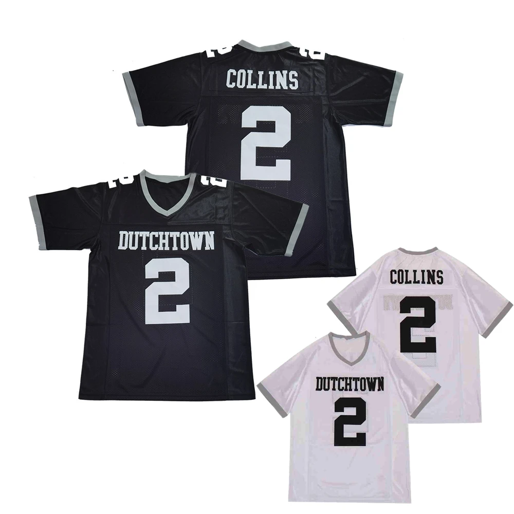 

Wholesale Cheap Custom Dutchtown LANDON COLLINS #2 Black White Football Jersey For Men Women Youth, Custom accepted
