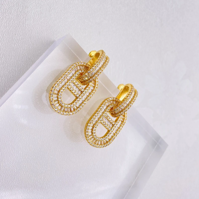 

Aimgal Jewelry New fashion earring 925 silver needle exaggerated earnail female