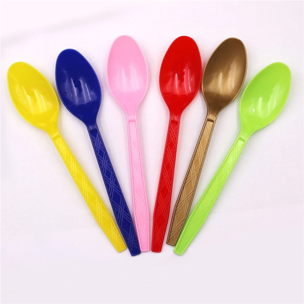 

Multicolor Disposable Plastic Spoon Fork Knife Wedding Outdoor Camping Party Tableware Wholesale Knife Fork Spoon Cutlery Set
