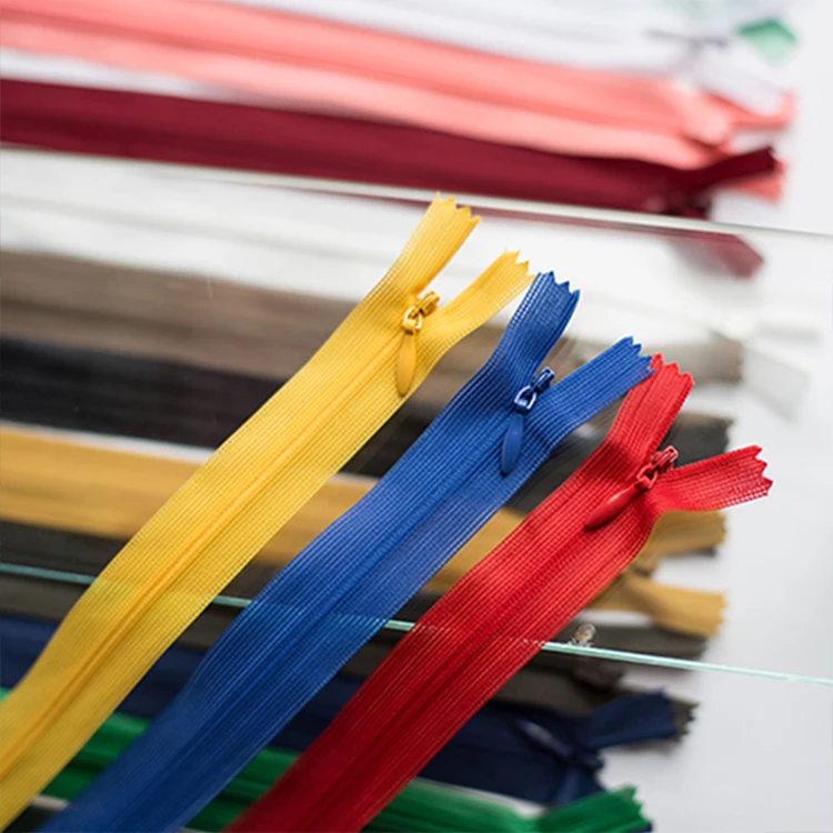 

Zipper Slider Size Invisible Open End Waterproof Zipper Duvet Cover Concealed Zipper