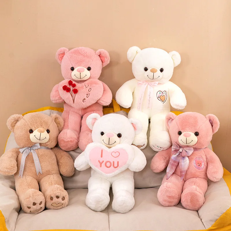 

New Teddy Bear Plush Toys with love heart for Valentine's Day Gifts