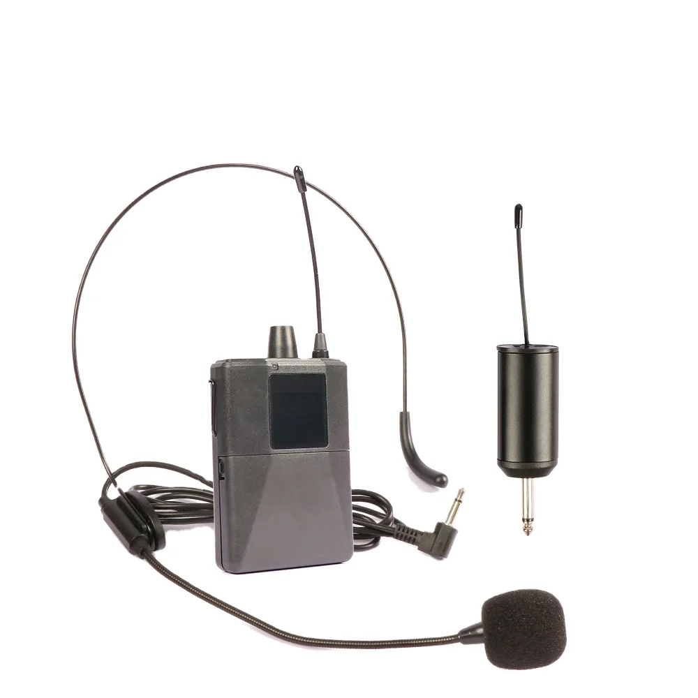 

YB-102 Wireless Collar Microphone set Lavalier Lapel Microphone,Ideal for Teaching Preaching and Public Speaking Camera, Photo showed