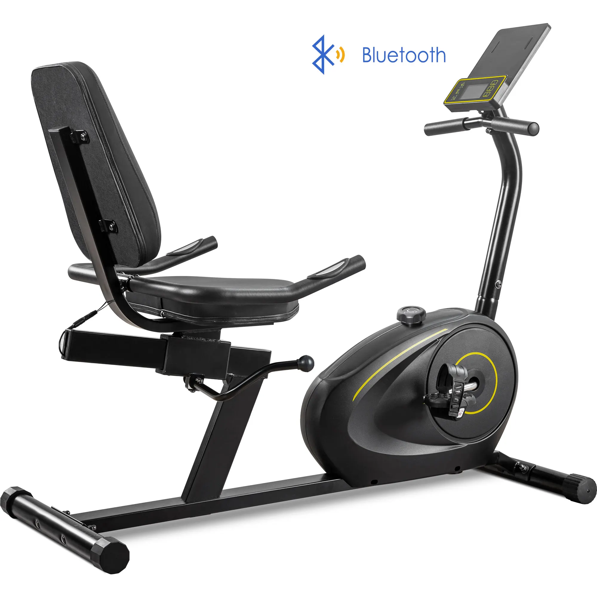 

Indoor Cycling Fitness Exercising Spin Bike, Silver+black