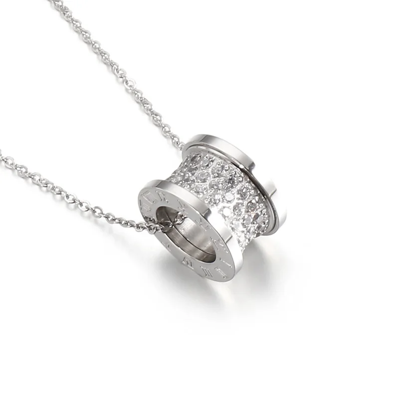

2020 Fashion Women Necklace Pendant Rose Gold Plated Stainless Steel Jewelry Chain Necklace
