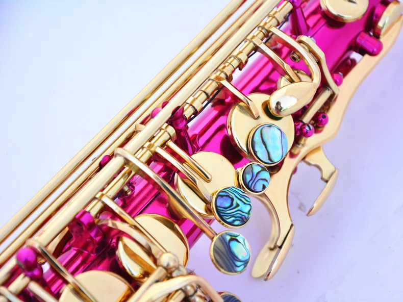 Rose Gold Lacquer Brass Alto Instrument Accessories Professional Eb  China Sax Saxophone Alto