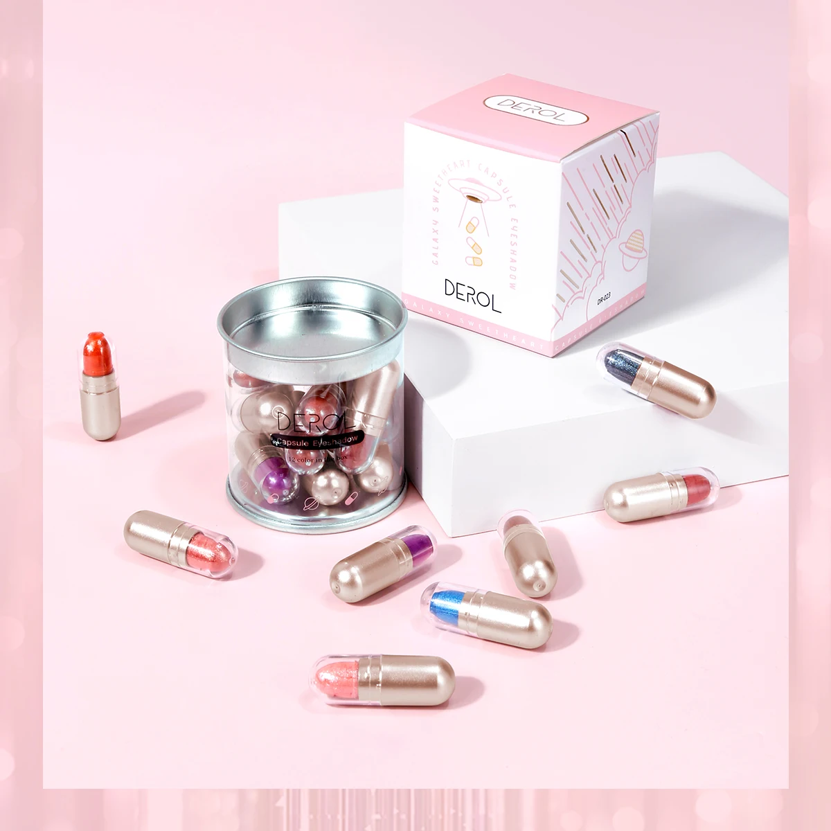 

High Quality Multicolor Waterproof Single Pack Combined Capsule Eye Shadow