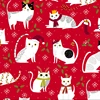 Synthetic Faux A4 Christmas Print Leather Sheets Fabric for Handmade Crafts Earrings Sofa Making