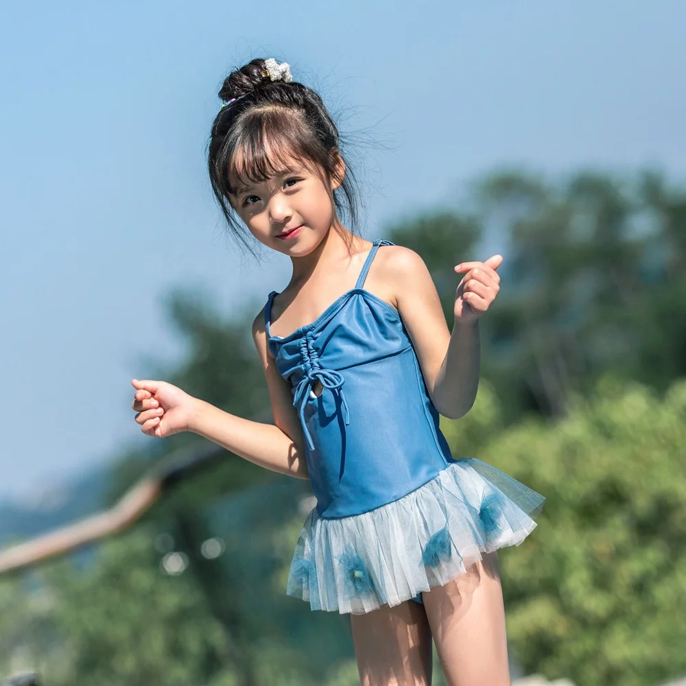 

swimsuit one piece children swimwear fashion kids girls competition racing swimsuit