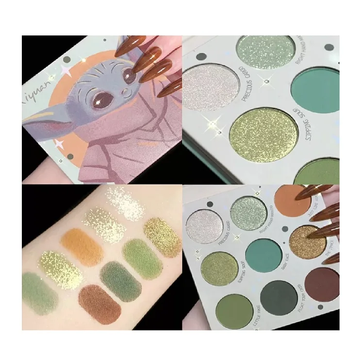 

Latest Natural Easy To Color Student Girls Glitter Cartoon Anime Eye Shadow Plate Private Label Cosmetics Eyeshadow Palette