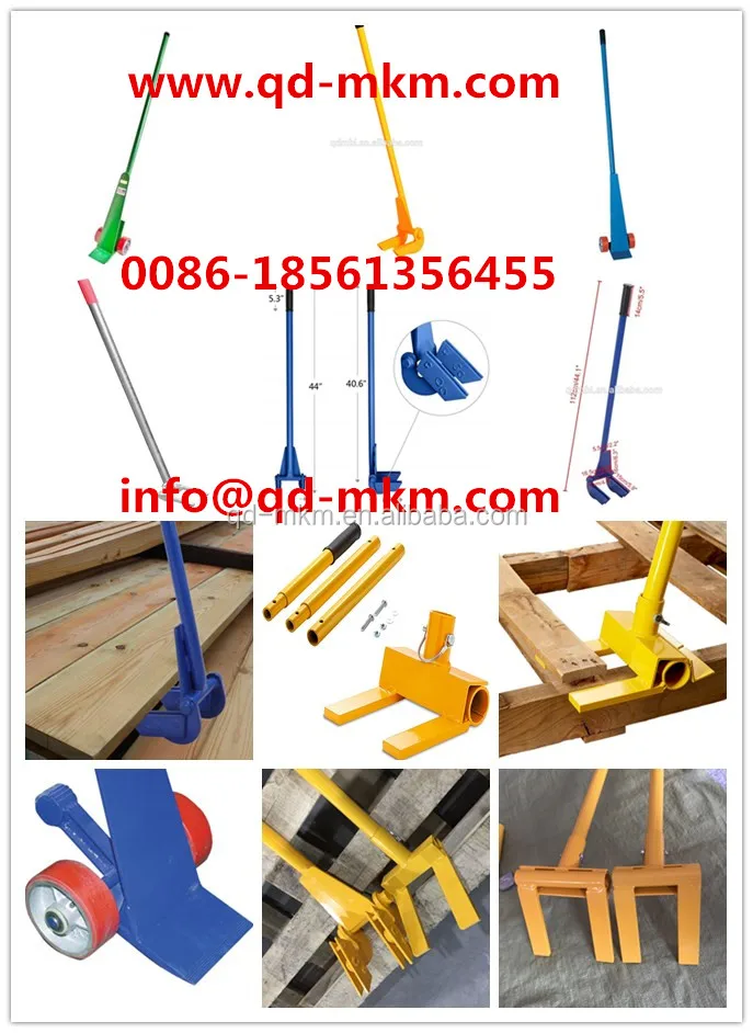 Lever Dolly with 6'L Steel Handle & Kick Bar Lot of 1 5000 Lb Capacity