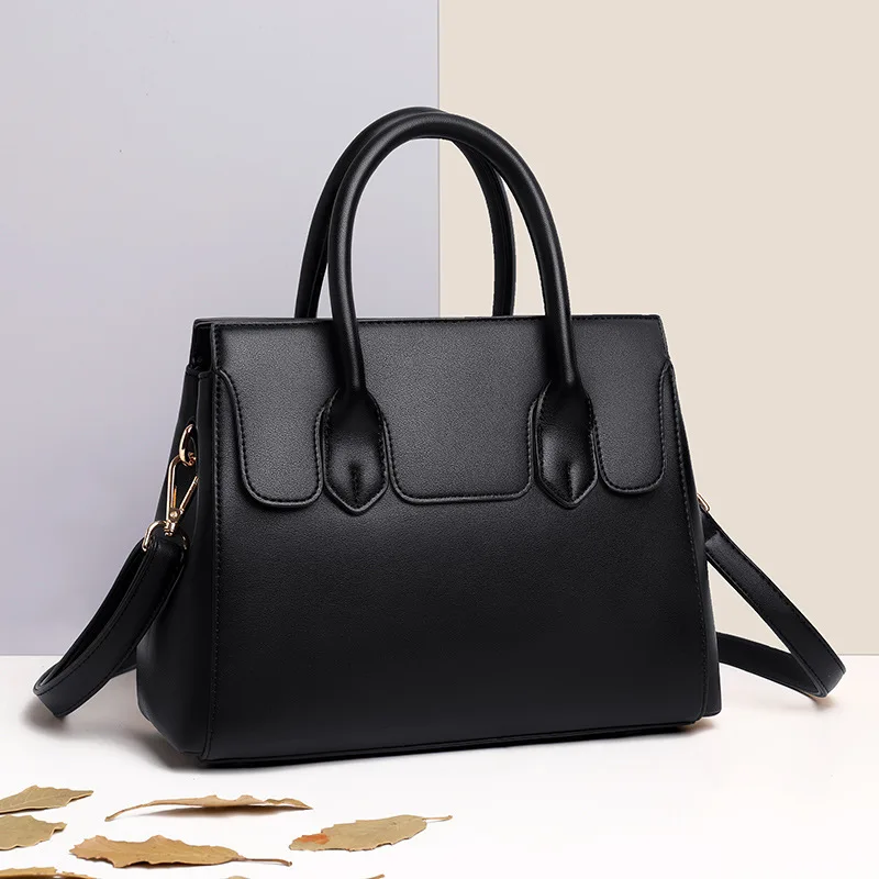 

2022 high-end atmosphere luxury tote bags for women new fashion messenger bag PU leather large capacity ladies simple handbag
