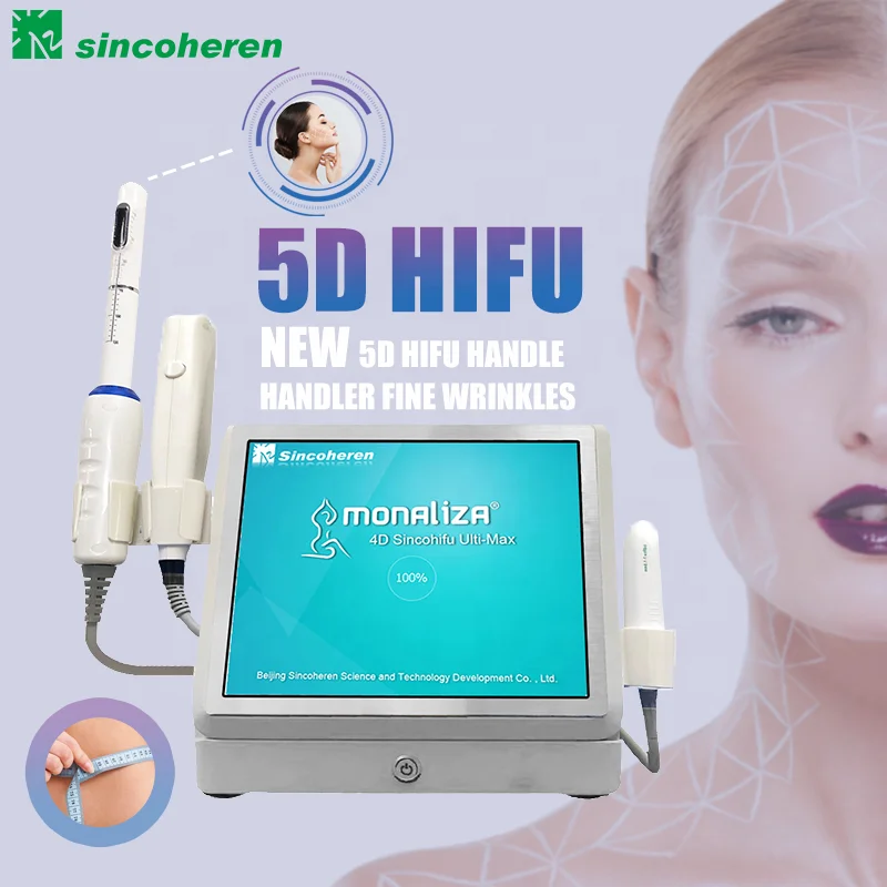 

2021 New trend 12 lines 4D hifu 3 in 1 Line cartridge+ V max+Vaginal cartridges Anti-wrinkle skin tightening beauty equipment