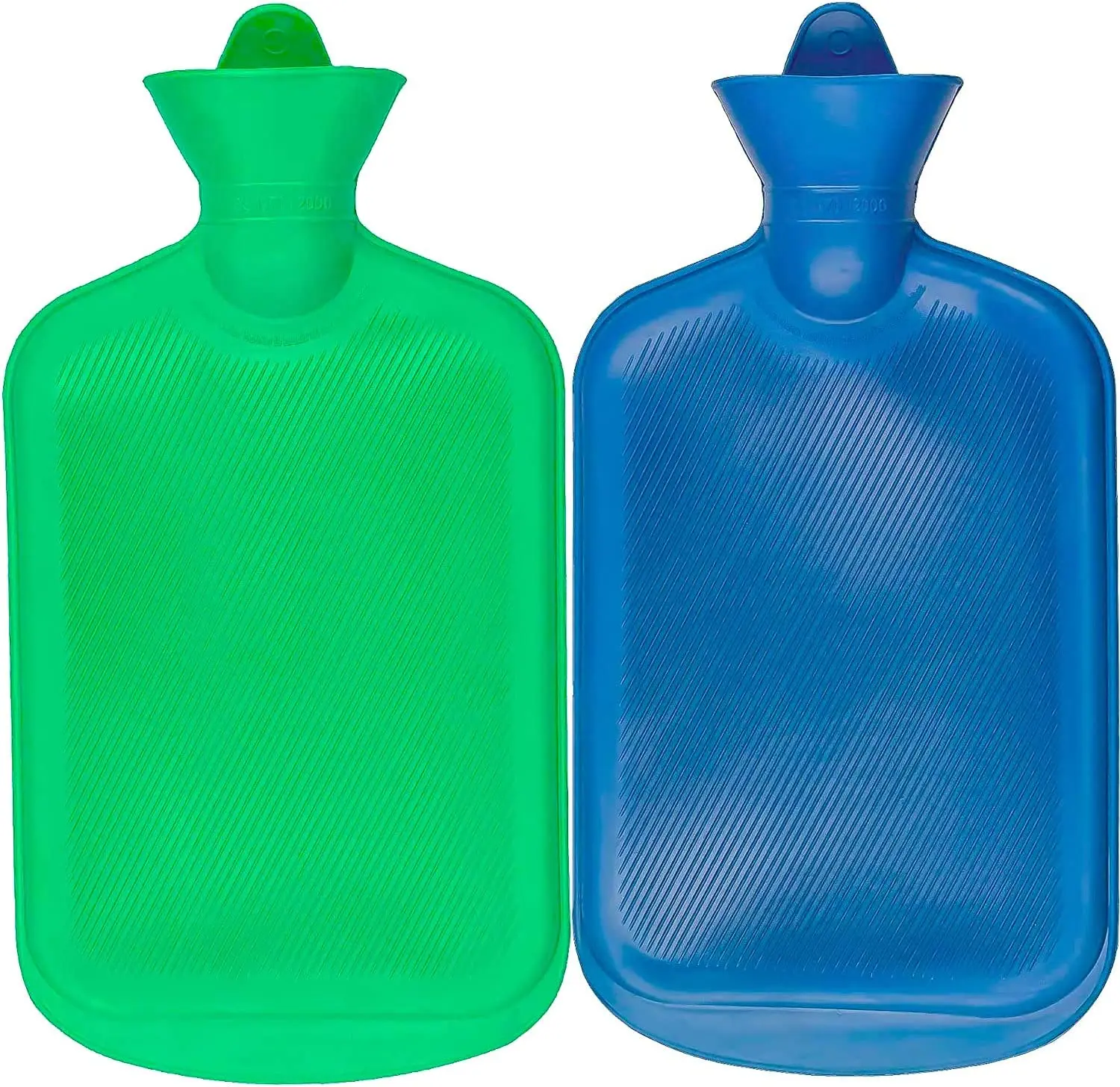 

Hot Water Bottles 2 Liter Natural Rubber -BPA Free- Durable Hot Water Bag for Hot Compress and Heat Therapy