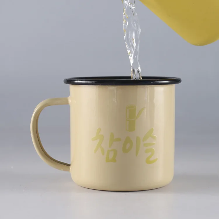 

Mikenda novel creative color change enamel cup gifts customized LOGO thickened color enamel mug