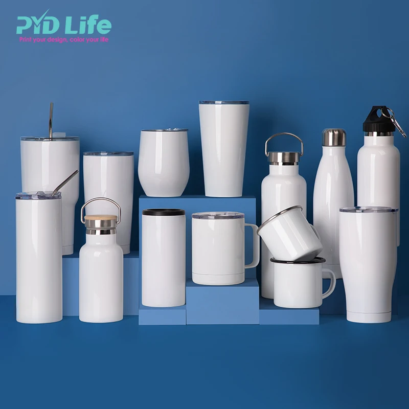 PYD Life RTS 22oz 650ml High Quality Wholesale White 304 Stainless Steel Sublimation  Blanks Tumblers Cups With Handle And Lid - Buy PYD Life RTS 22oz 650ml High  Quality Wholesale White 304