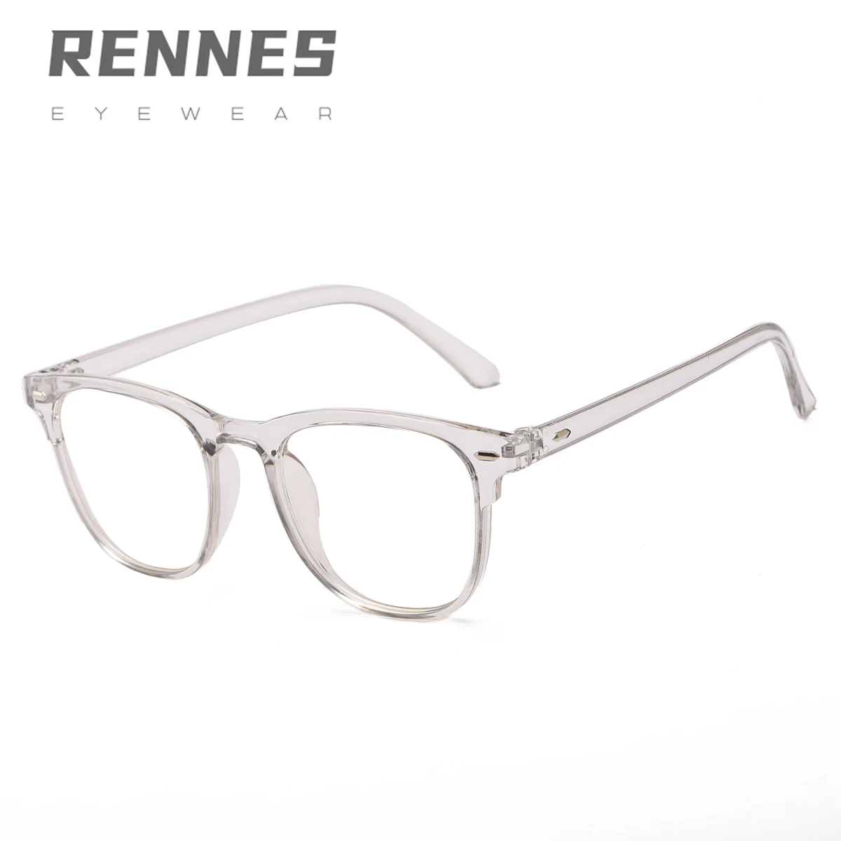 

RENNES 2021 new anti-Blue-ray glasses women's simple glasses frame men's light and comfortable m nail plain glasses