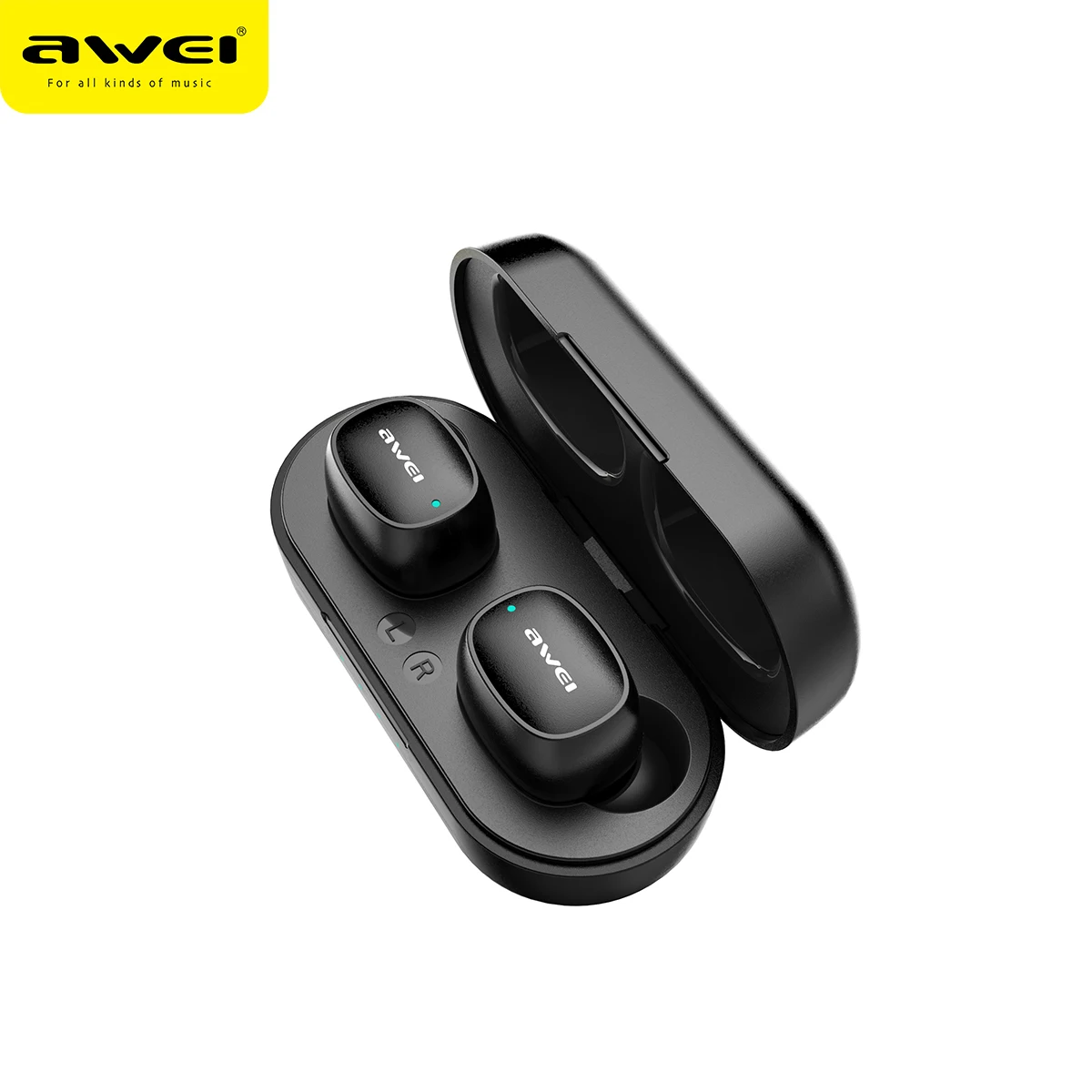 

AWEI T13 Wholesale TWS Earphone Wireless Bluetooth V5.0 Sports Headphones Waterproof Earbuds