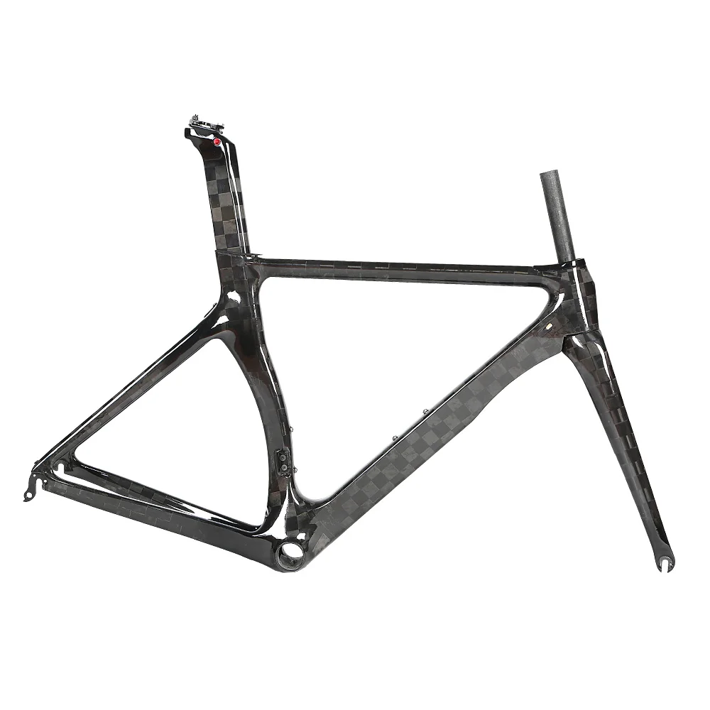 

China bicycle 700C full carbon fiber road gravel bike frame