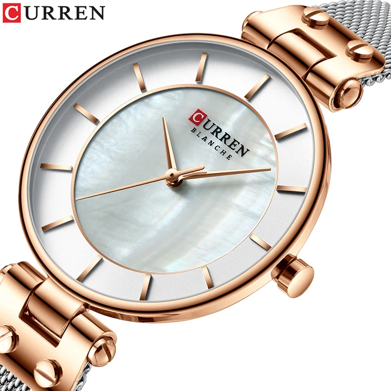 

Curren 9056 S Relogio Feminino Watch Women Casual Quartz Band New Strap Watch Analog Wrist Watch Montre Femme Reloj Mujer
