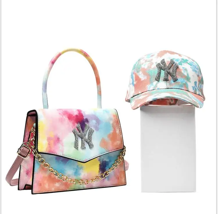 

2021 New Trendy Premium NY Wallet Purses and hats matching premium diamond logo women famous designer bags and purses bolsos, 9 colors as shown