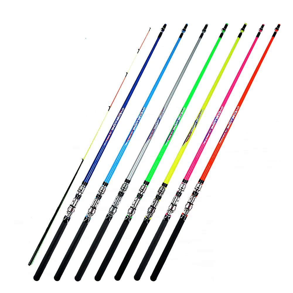 

1.3 1.5 1.8 2.1 m Glossy Painting 7 Colors 2-piece Fiberglass Boat Jigging Rod