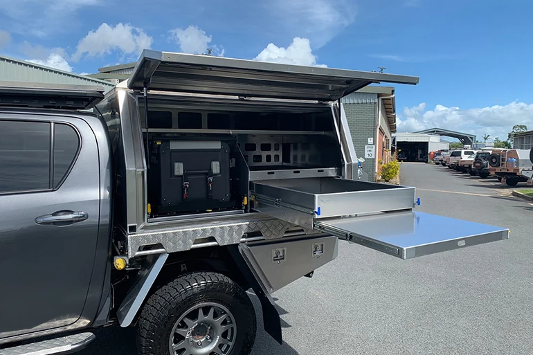 Custom Outdoor Aluminum Dual Cab Ute Cage Canopy With Drawers Buy