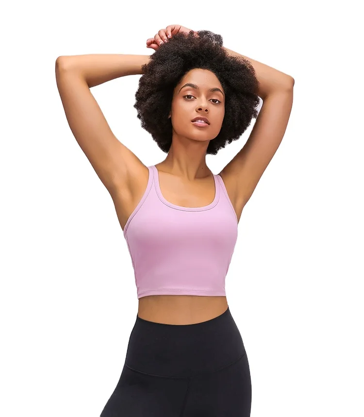 

2021 High Quality Adjustable Strap Sports Bra Designer Fitness Yoga Wear Custom Nylon Spandex Gym Workout For Women