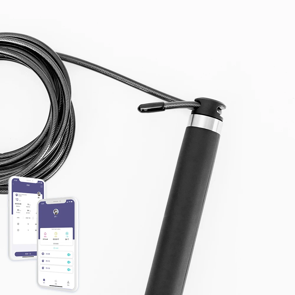 

Smart APP Connection Electronic Gym Set Long Handle Jump Skipping Rope