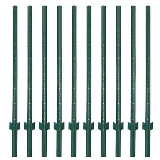 

Plastic Coating Metal Post Freestanding Metal Post Fence Pigtail Post For Farm Use