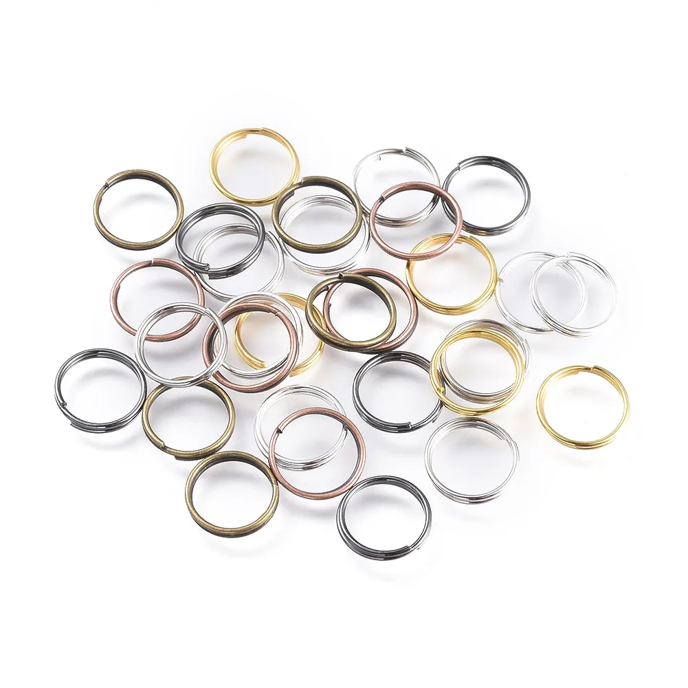 

Pandahall 10 mm Mixed Color Iron Split Rings